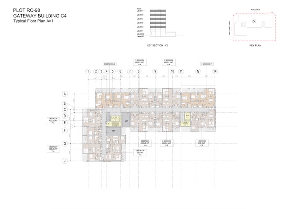 Gateway Building C4-Typical Floor Plan AV1