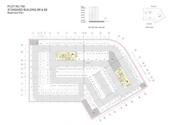Standard Building B8 & B9-Basement Plan
