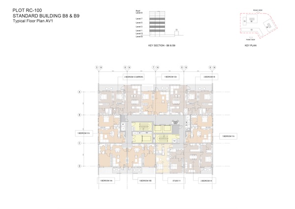 Standard Building B8 & B9-Typical Floor Plan AV1