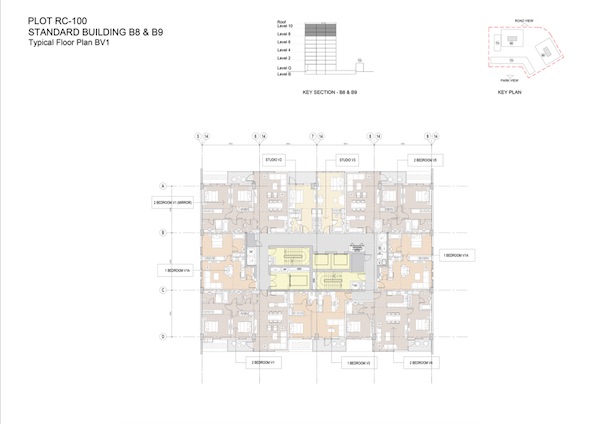 Standard Building B8 & B9-Typical Floor Plan BV1