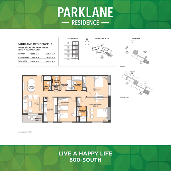 Three Bedroom Apartment Type A3 Corner Unit